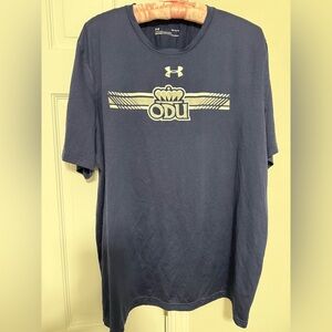 Under Armour Heatgear Navy and White ODU Graphic Short Sleeve Tee